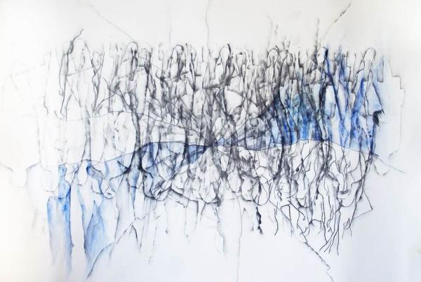 Embodiment of Emotion - Watercolour and Charcoal